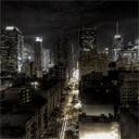 Night Time In New York City