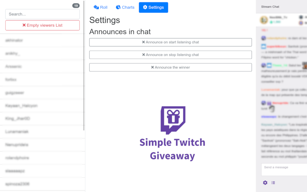 Simple Twitch Giveaways截图5