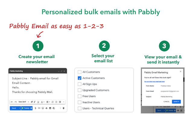 Mail Merge for Gmail - Pabbly Email Marketing截图2