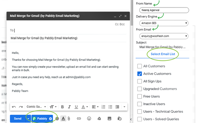 Mail Merge for Gmail - Pabbly Email Marketing截图3