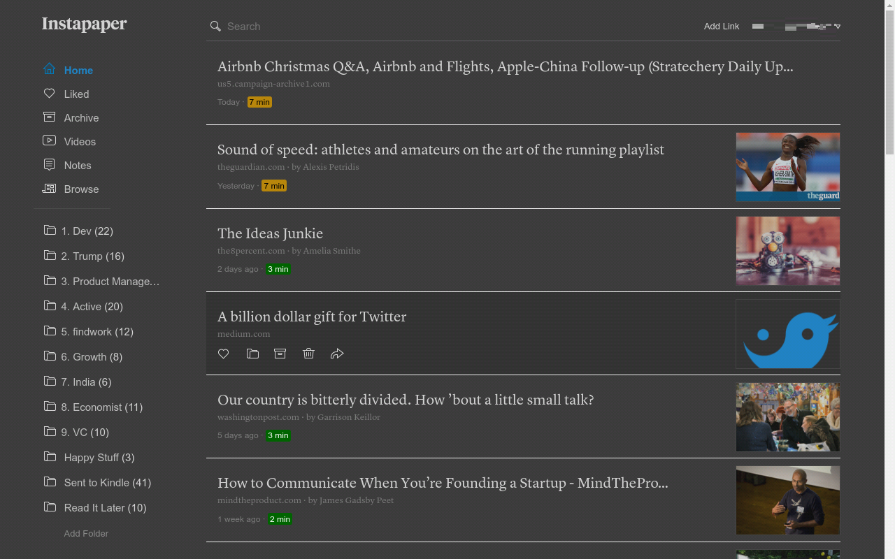 AcceleReader for Instapaper截图3