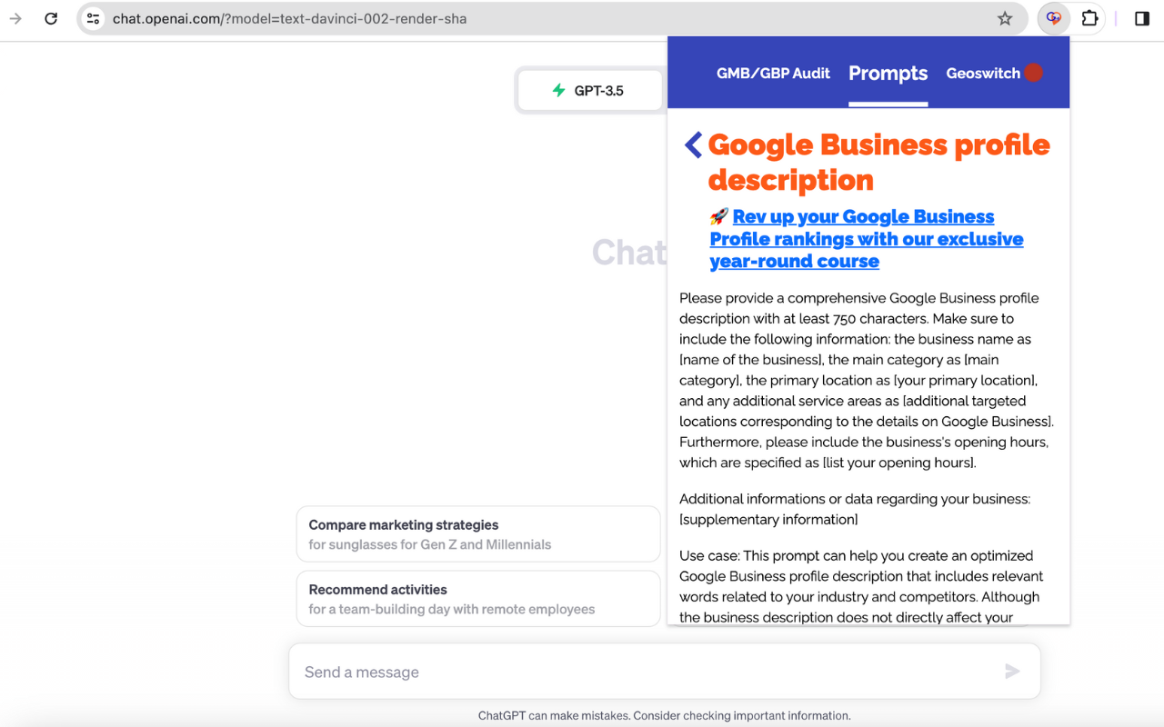 GMB Crush - GBP Audits for Quick Local SEO Insights截图2