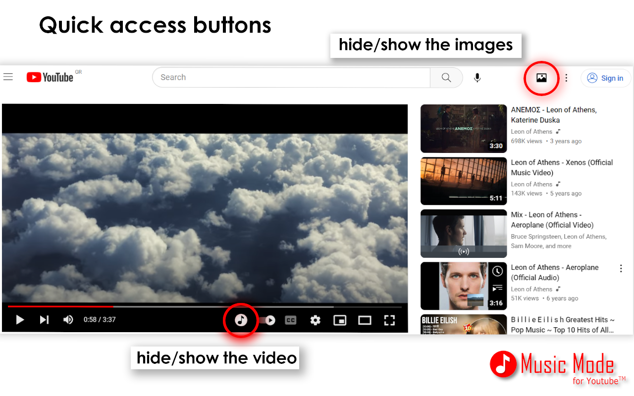Music Mode for YouTube™截图1