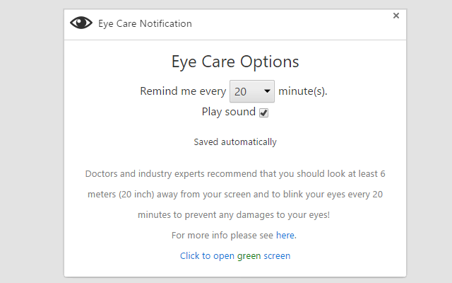 Eye Care Notification截图1