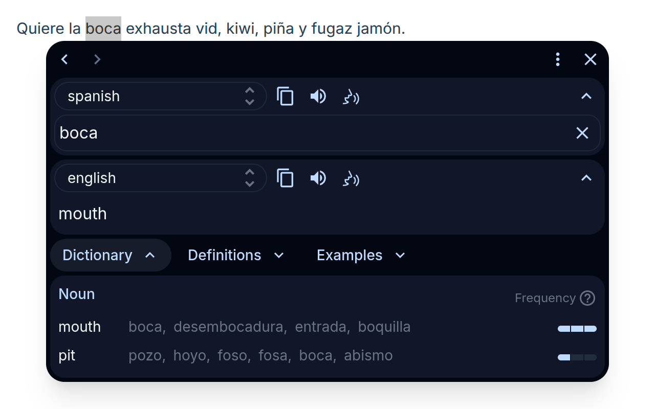 Translater - 选定文本的翻译截图1