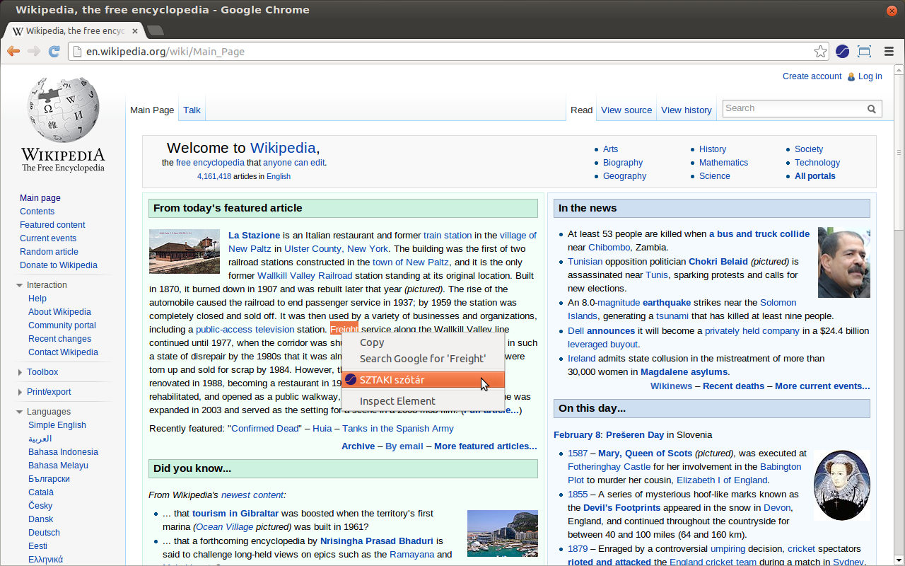 SZTAKI Dictionary Extension截图1