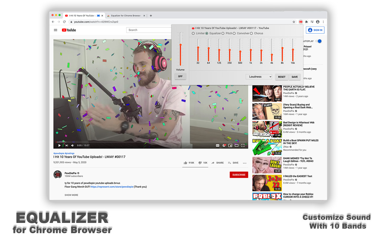 Equalizer for Chrome Browser截图2