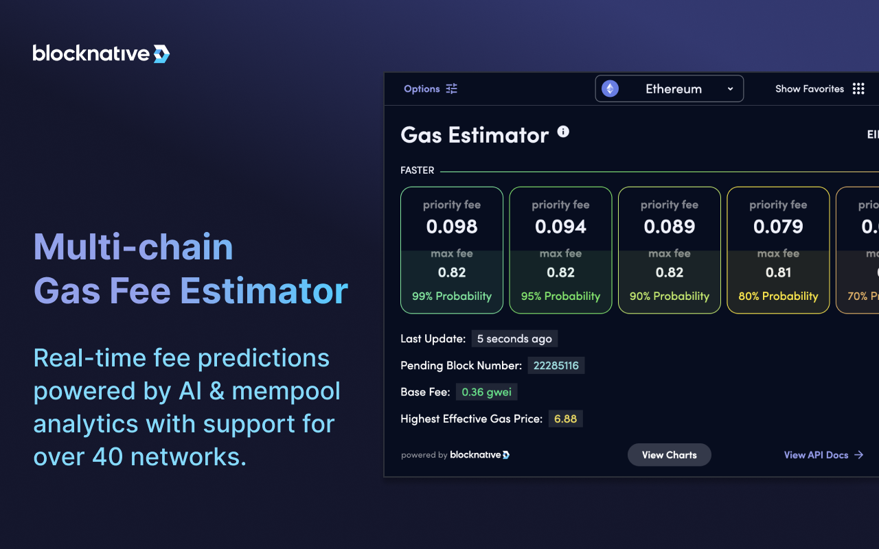Blocknative Gas Fee Estimator for Ethereum, Base, Arbitrum, and More截图3