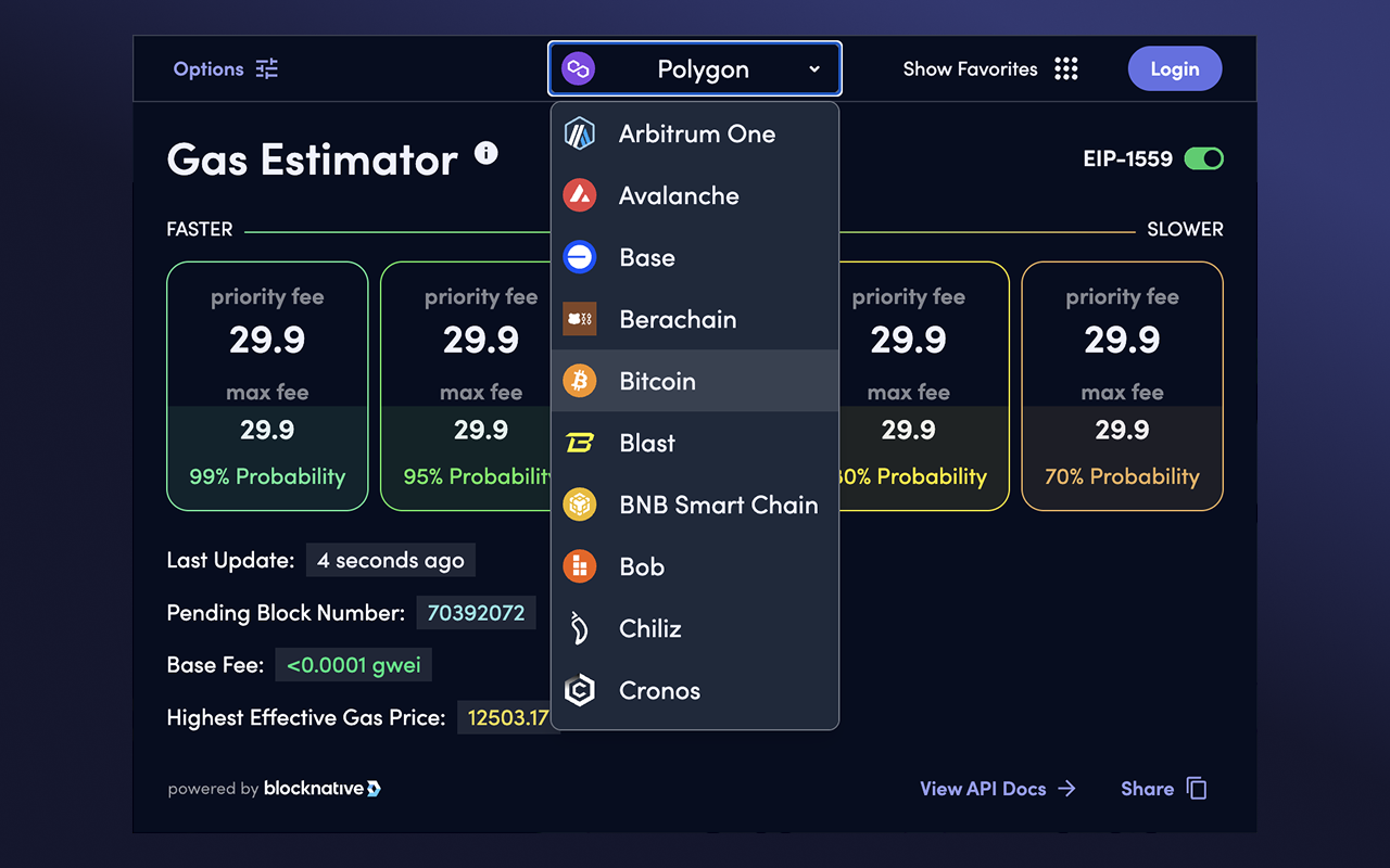 Blocknative Gas Fee Estimator for Ethereum, Base, Arbitrum, and More截图4