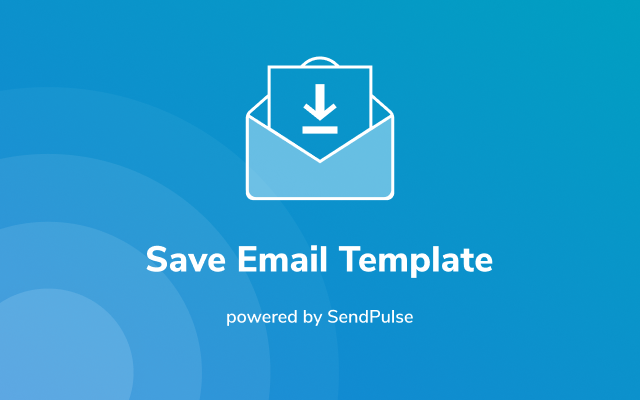 Save Email Template powered by SendPulse截图1