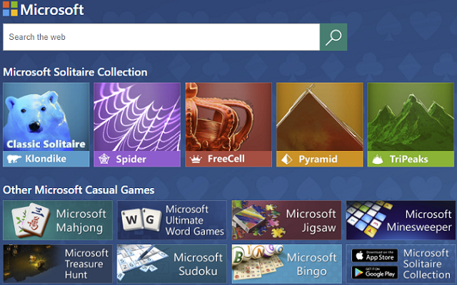 具有搜索功能的 Microsoft Solitaire Collection截图3