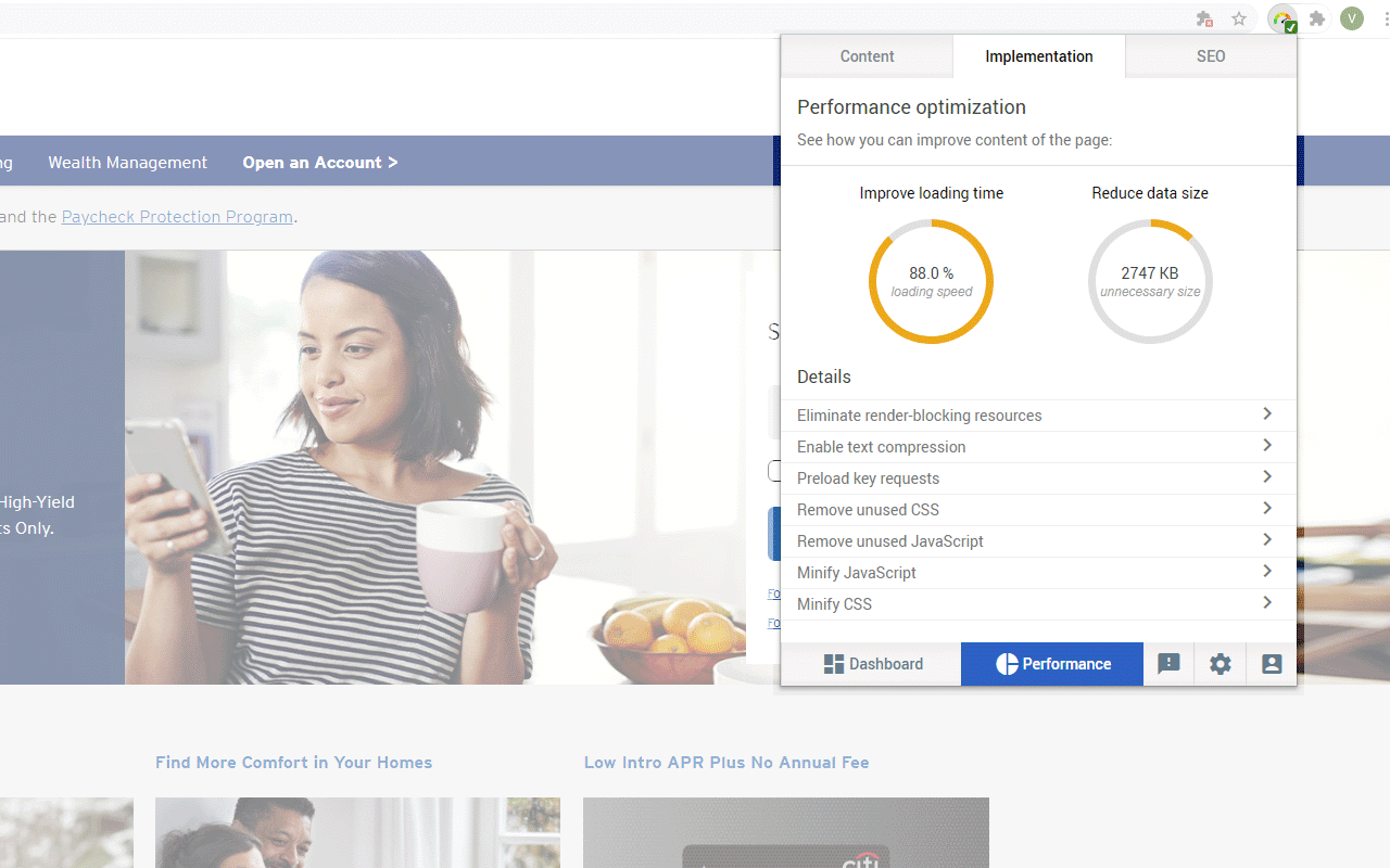 PageOptimus - website speed optimizer截图1