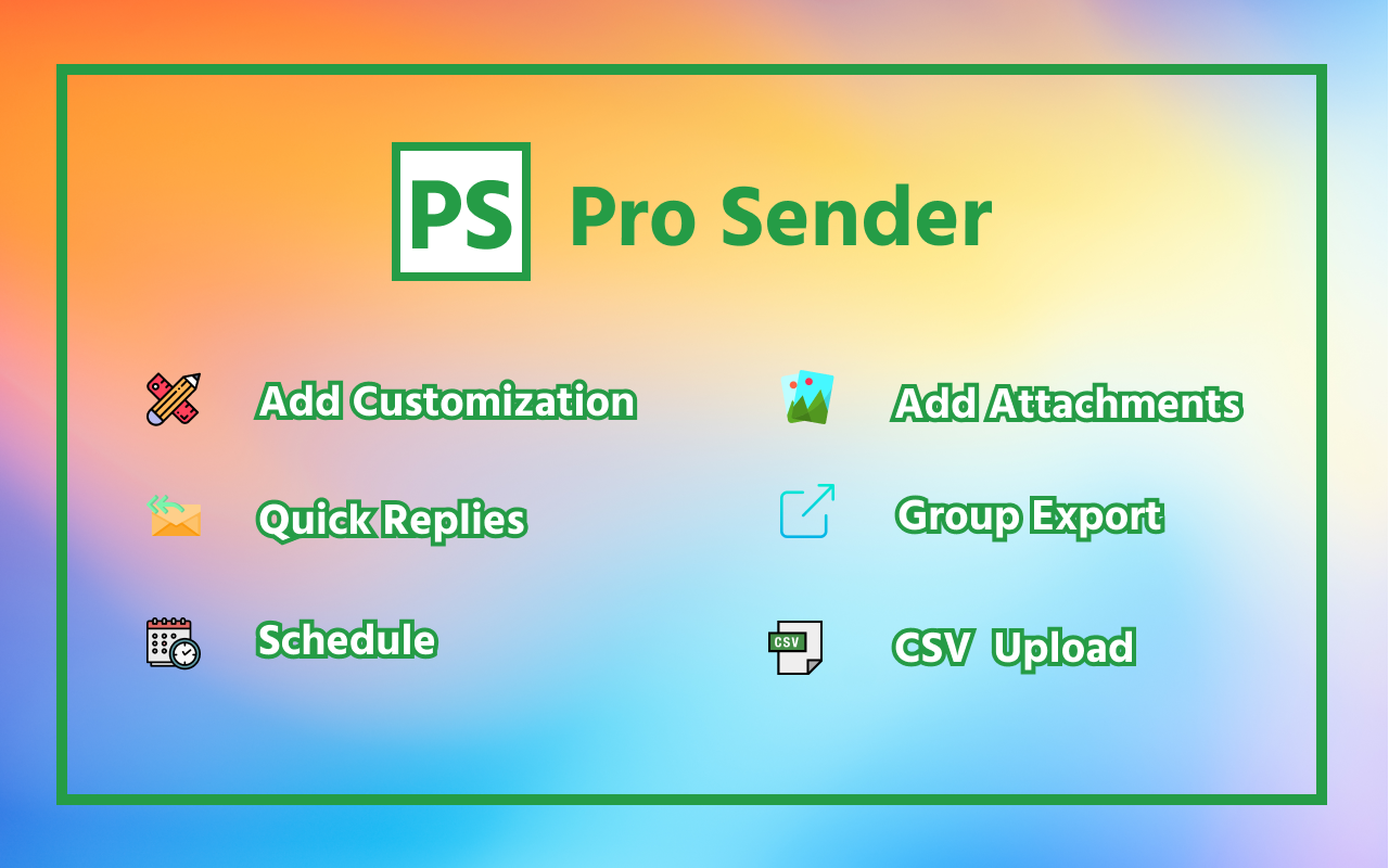 Pro Sender - Free Bulk Message Sender截图1