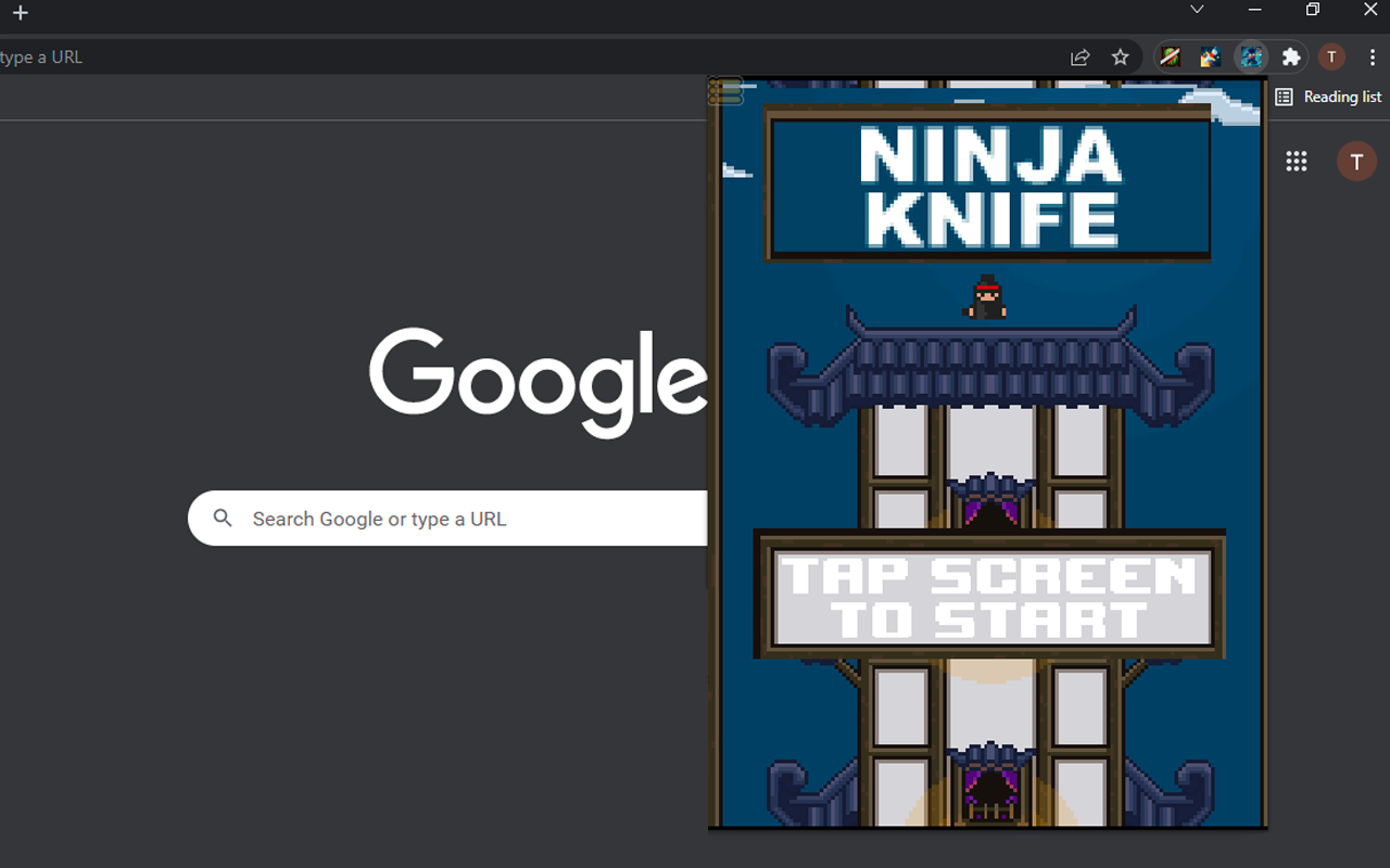 Ninja Knife on Chrome截图1