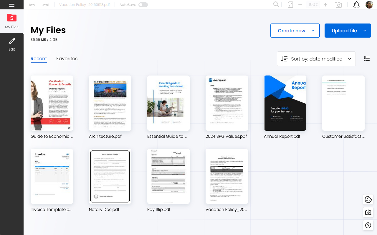 Soda PDF Viewer: Edit, Convert, Compress PDF files截图2