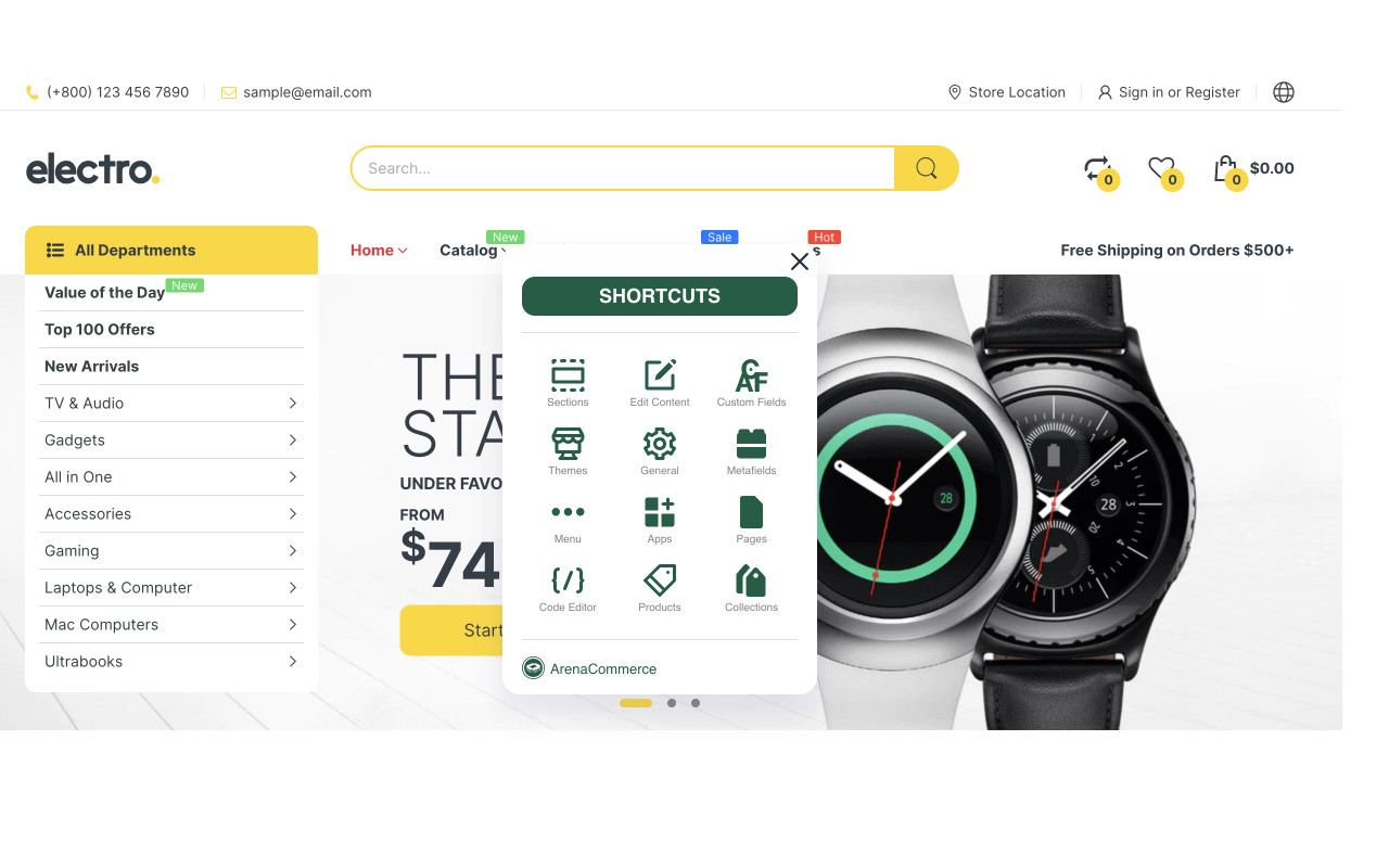 Arena Shopify Admin Extension截图2