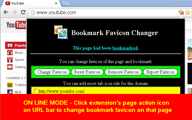 Bookmark Favicon Changer截图2