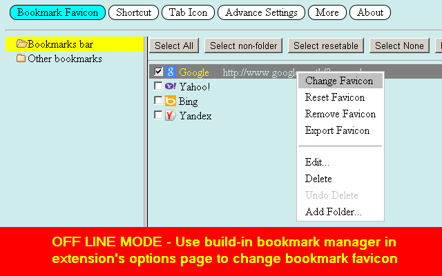 Bookmark Favicon Changer截图3