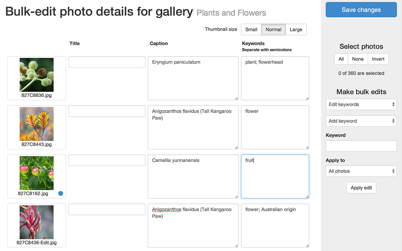 Unofficial SmugMug extension for Chrome截图3