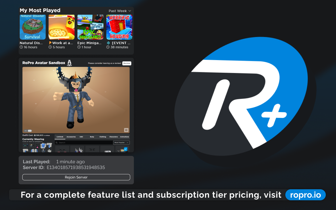 RoPro - 增强您的 Roblox 体验截图2
