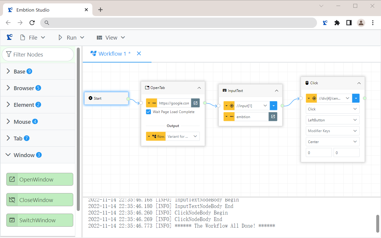 Embtion - Web Browser Automation截图2