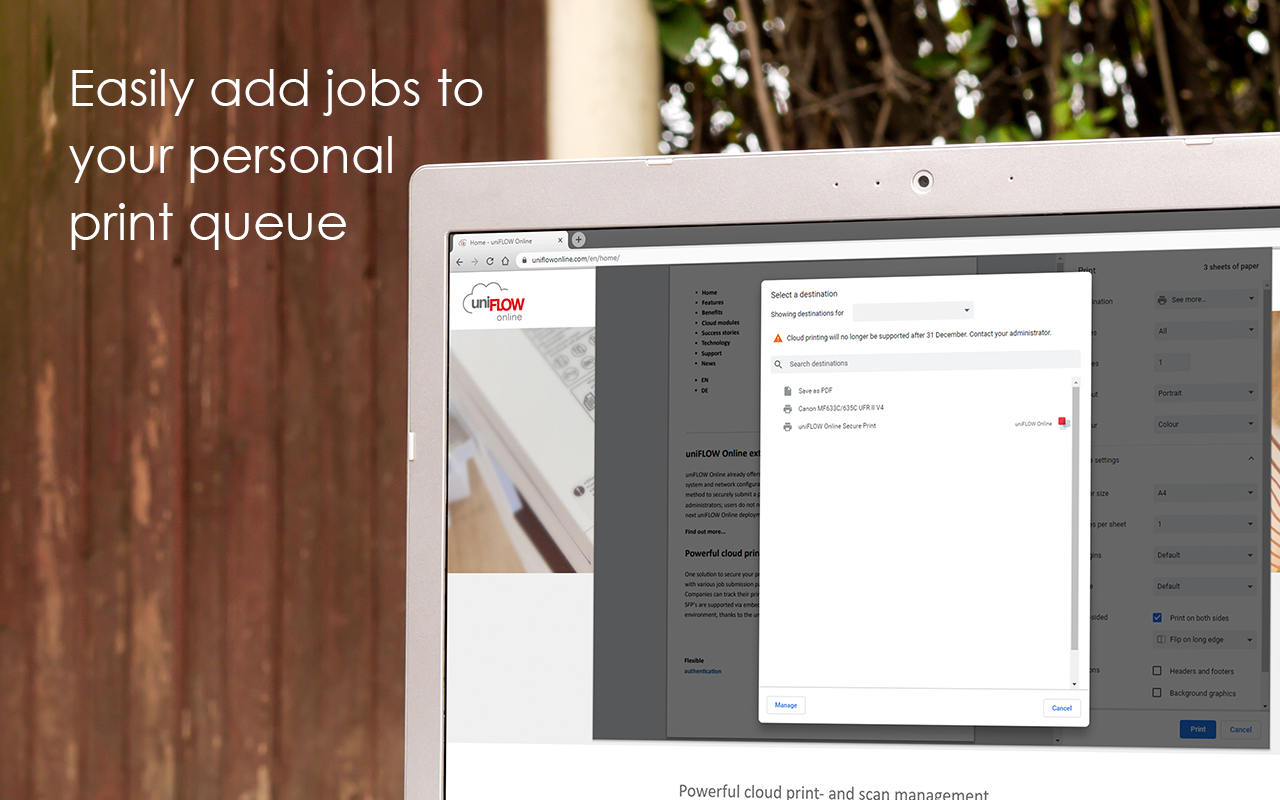 uniFLOW Online截图5