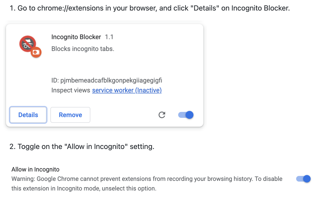 Incognito Blocker截图1
