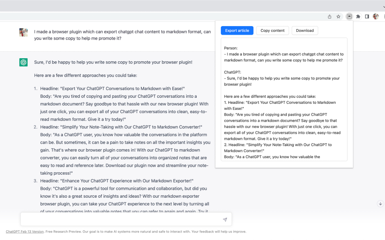 ChatGPT to Markdown Pro - Code/LaTeX/Table截图1