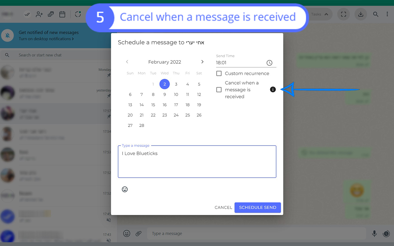 Blueticks: The Ultimate WhatsApp Tool for Productivity截图1