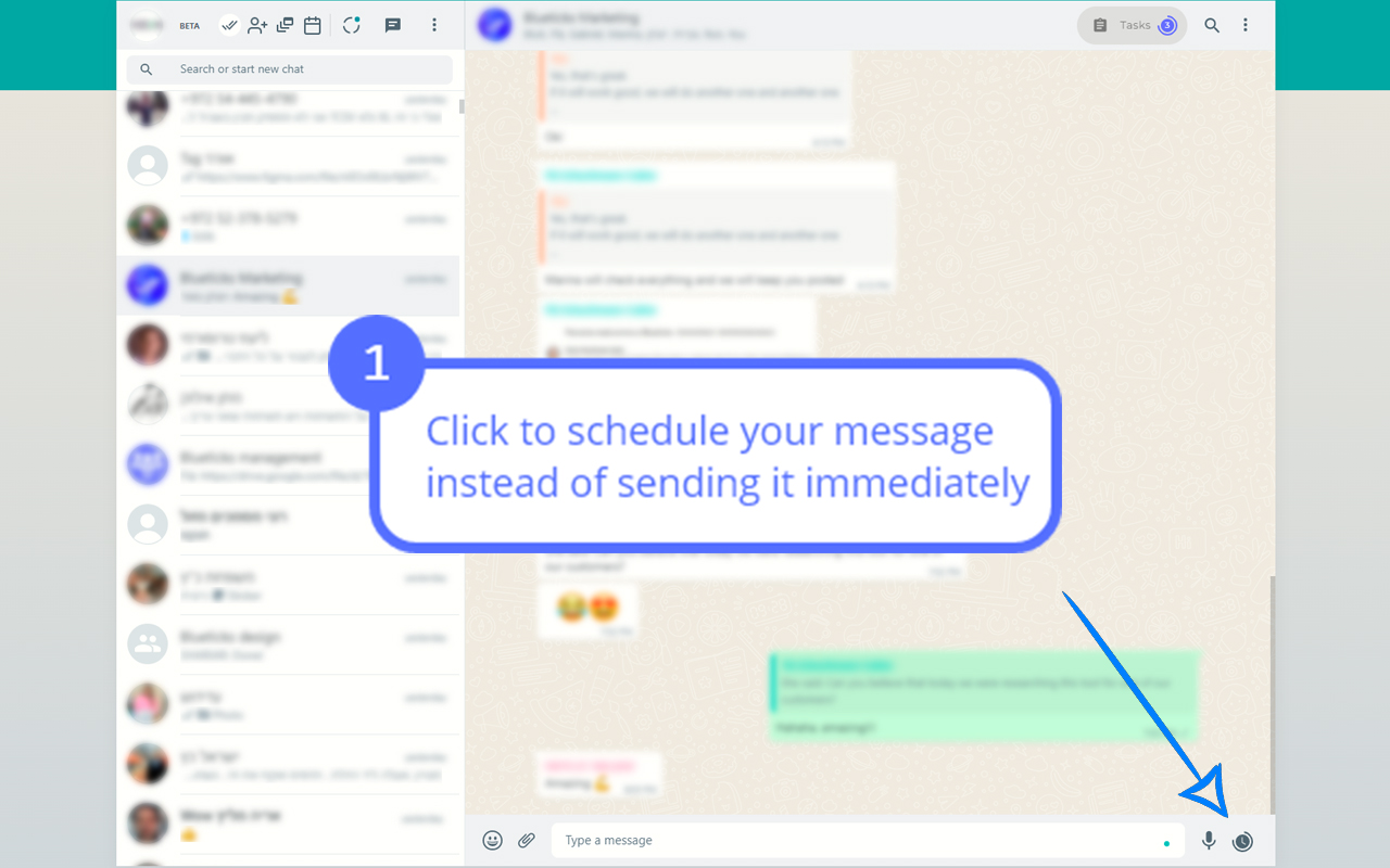 Blueticks: The Ultimate WhatsApp Tool for Productivity截图2