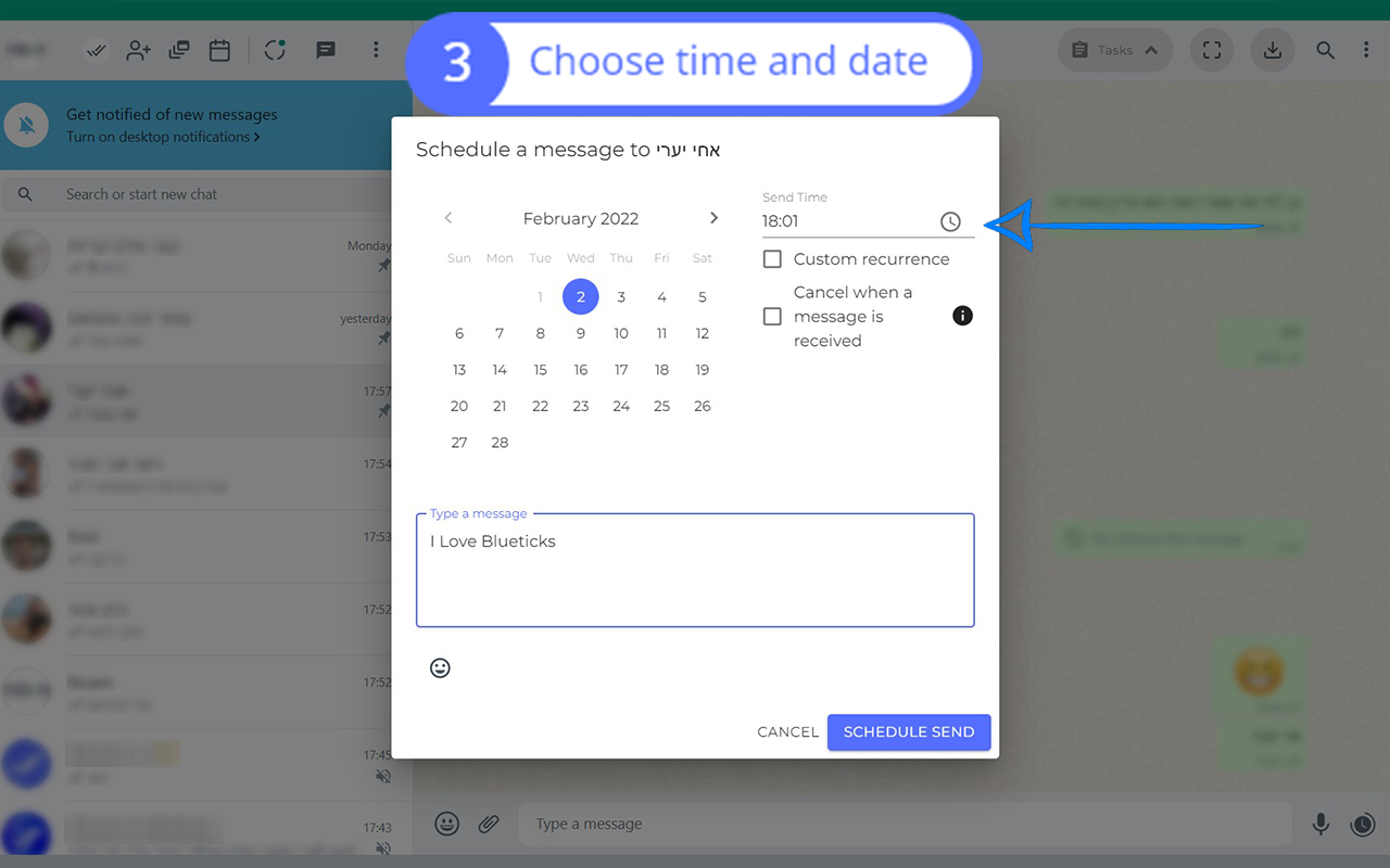 Blueticks: The Ultimate WhatsApp Tool for Productivity截图4
