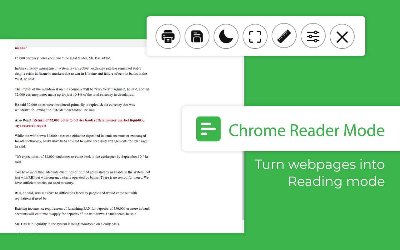 Chrome Reader Mode截图1