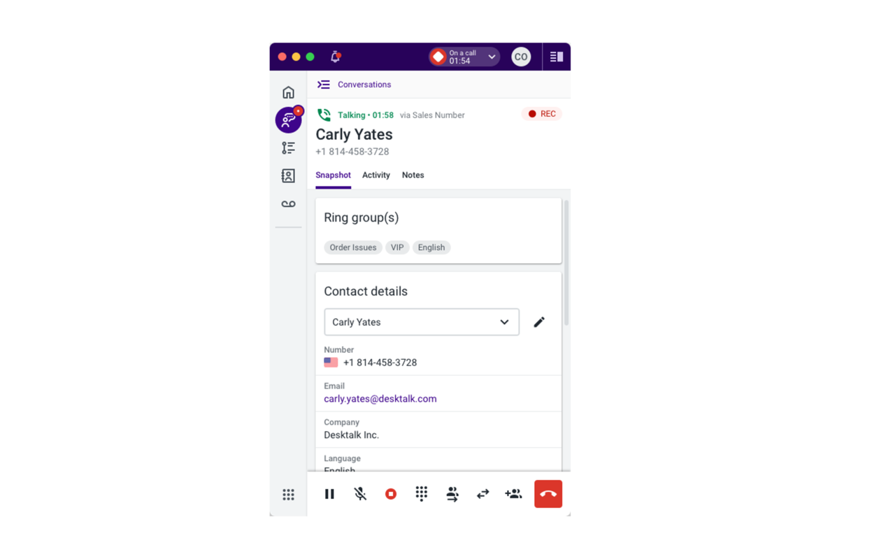 Talkdesk Click-to-Call Extension截图1