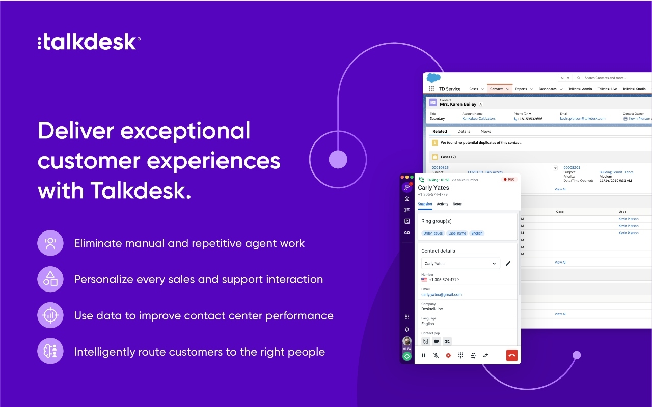 Talkdesk Click-to-Call Extension截图2