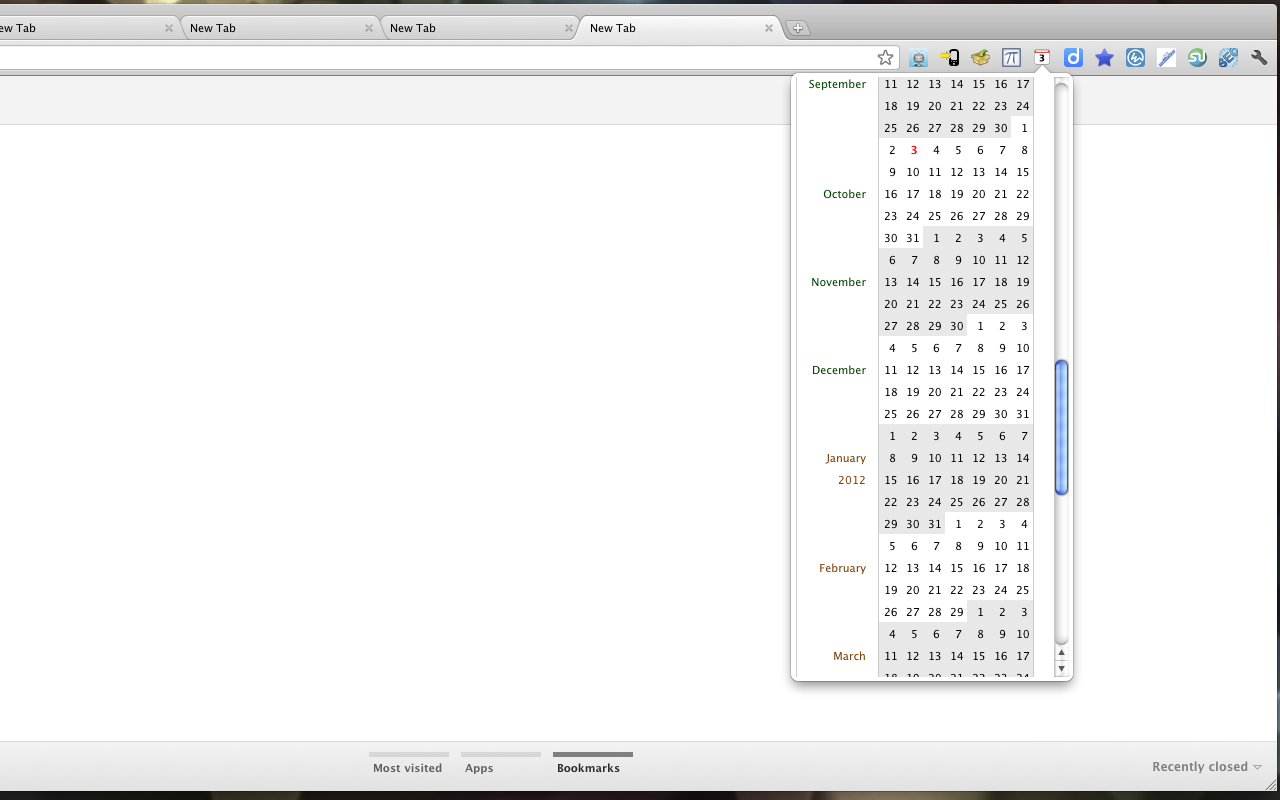 Calendar Block截图1