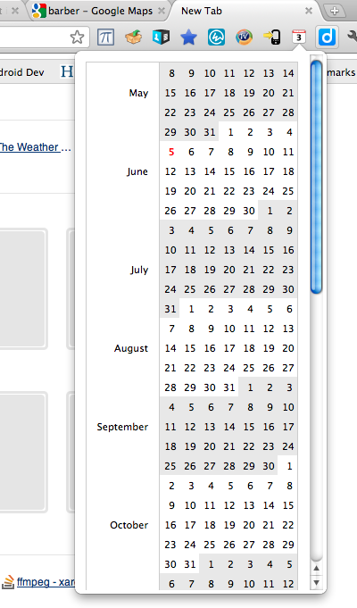 Calendar Block截图2