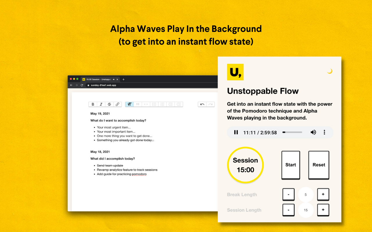 Unstoppable Flow Pomodoro Timer & Alpha Waves截图4