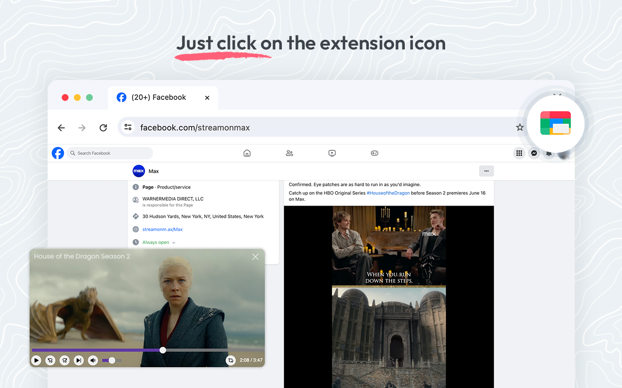 畫中畫 - 浮動視頻播放器截图1