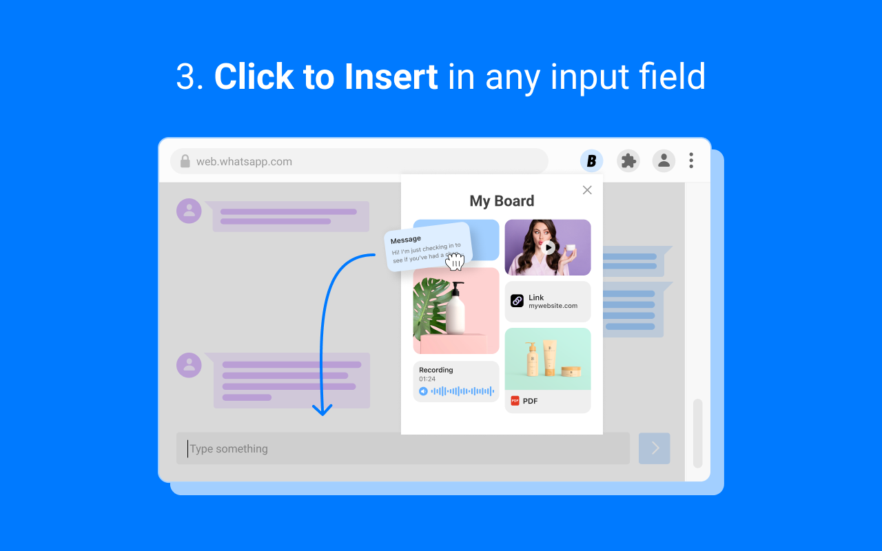 Boards: One-click Content Sharing on Web截图1