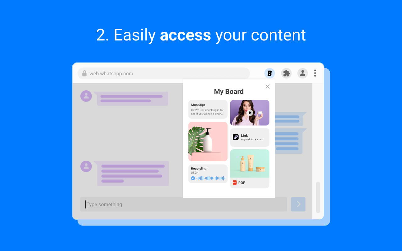Boards: One-click Content Sharing on Web截图5
