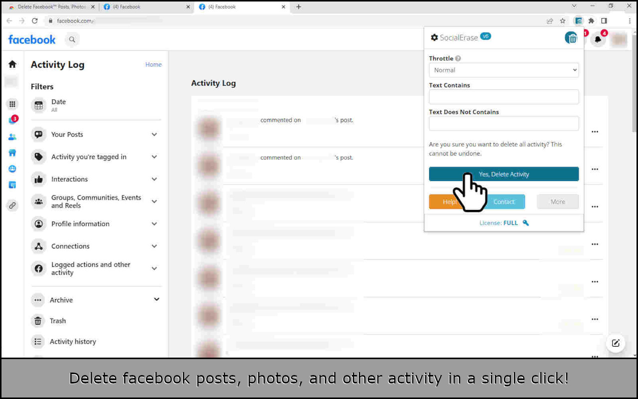 Delete Facebook™ Posts, Photos, etc.截图3