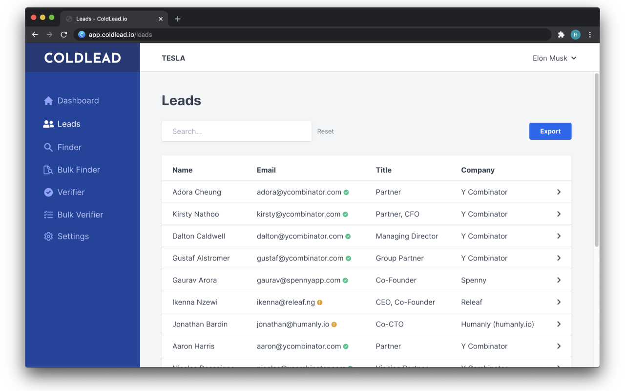 Email Finder by ColdLead.io截图2
