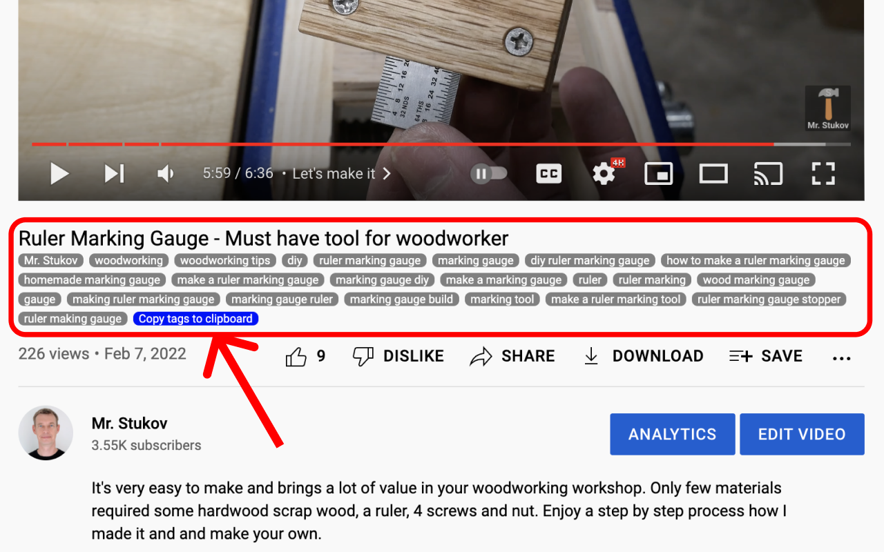 YouTube Tag Extractor截图1