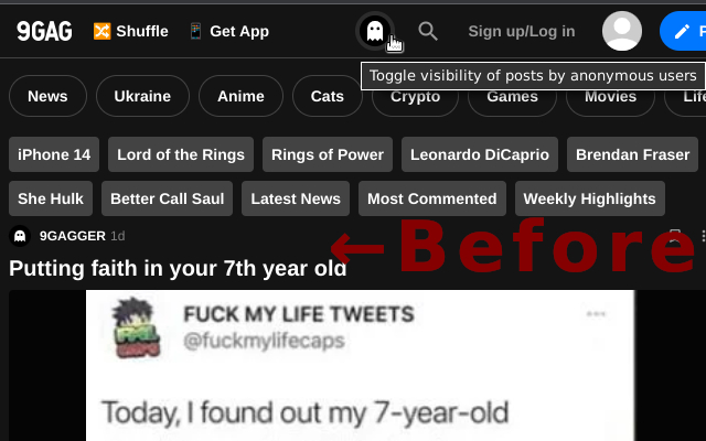 9GAG AnonBlocker截图1
