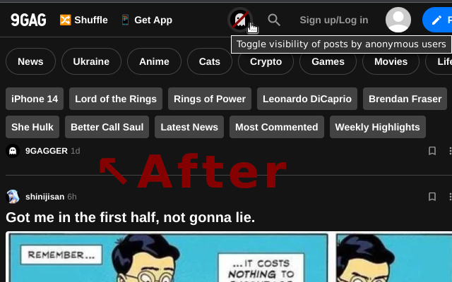 9GAG AnonBlocker截图2