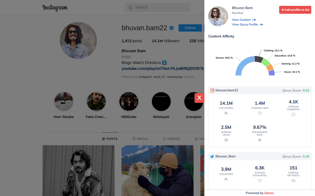 Qoruz - Influencer Discovery & Outreach Tool截图3