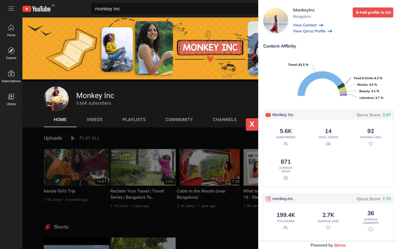 Qoruz - Influencer Discovery & Outreach Tool截图5