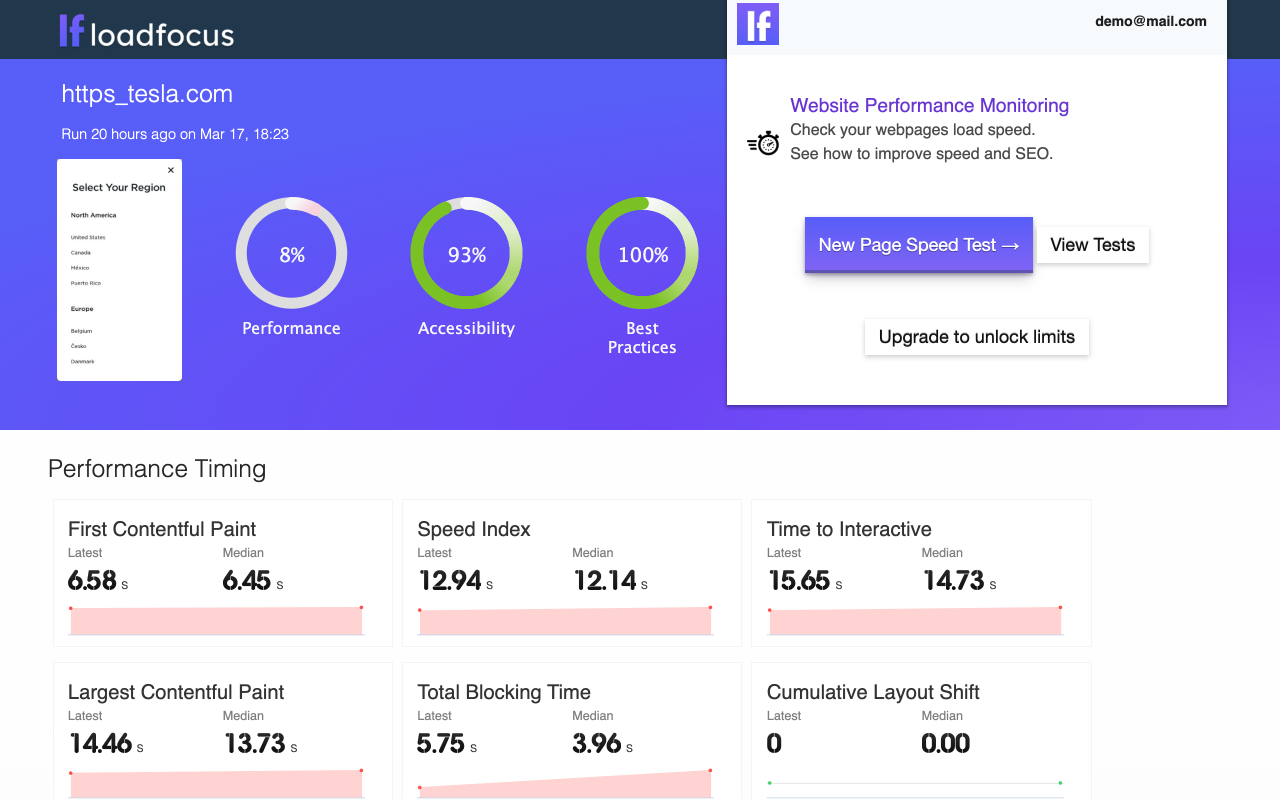 LoadFocus: Page Speed Monitoring截图3