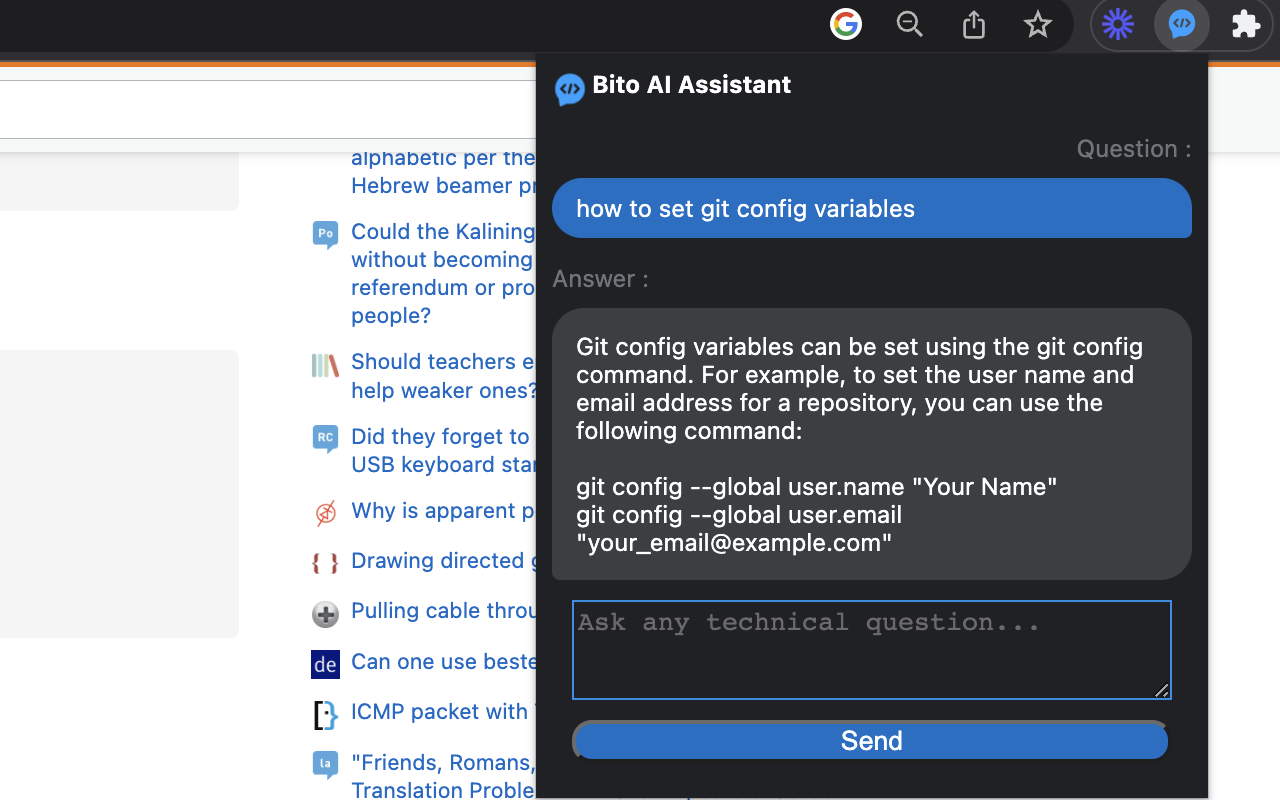 Bito AI - Use ChatGPT to 100x dev work截图2