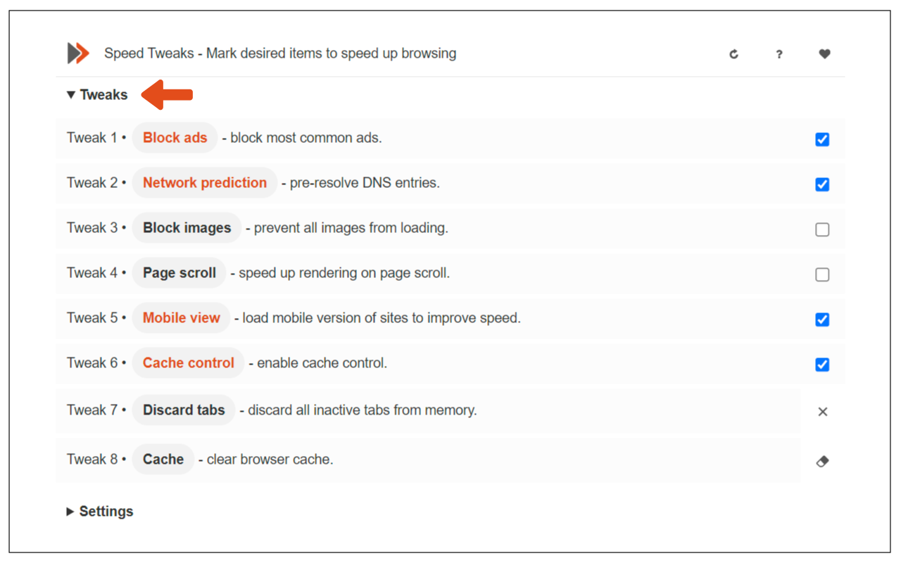 Speed Tweaks截图1